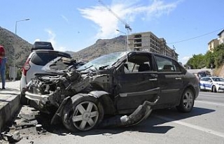 Gümüşhane’de zincirleme trafik kazası: 4 yaralı