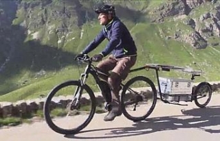 Güneş panelli bisikletle 45 günde 12 bin km yaptı
