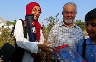 Gurbetçi kızın Cumhurbaşkanı Erdoğan sevgisi