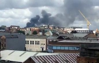 İngiltere’nin Birmingham şehrinde yangın
