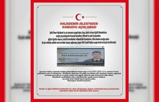 "Ömer Halisdemir’in fotoğrafı reklam malzemesi...