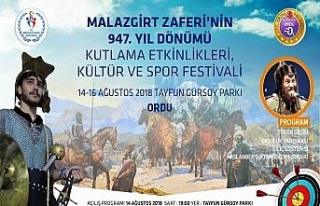 Ordu’da Malazgirt Zaferi dolu dolu yaşanacak