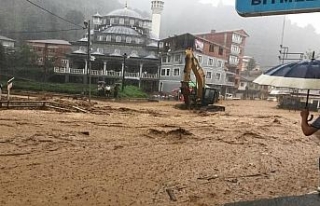 Rize’de şiddetli yağış