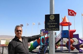 Şehit bebeğin adı çocuk parkında yaşatılıyor
