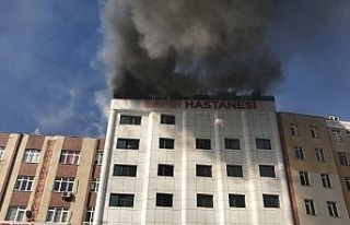 Sultanbeyli’deki özel hastaneden yangınla ilgili...