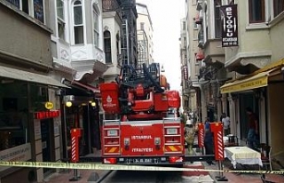 Taksim’de yangın paniği