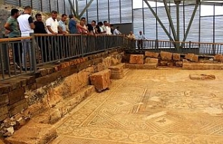 1500 yıllık mozaik görücüye çıktı