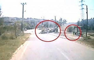 2 kişinin öldüğü kaza güvenlik kamerasına yansıdı