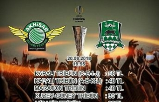 Akhisarspor, UEFA maçı bilet fiyatlarını açıkladı