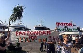 Büyükada’da ‘Faytona son, atlara özgürlük’...