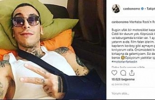 Can Bonomo’nun geçirdiği kaza kamerada