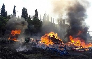 Çocukların torpilli oyunu yangın çıkardı