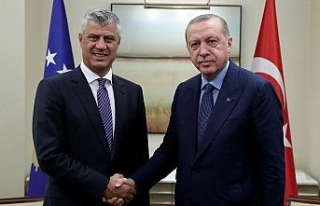 Cumhurbaşkanı Erdoğan, Kosova Cumhurbaşkanı Thaçi...