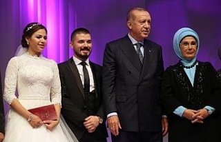 Cumhurbaşkanı Erdoğan nikah şahidi oldu