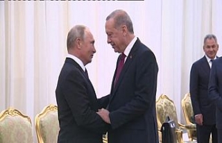 Cumhurbaşkanı Erdoğan Putin ile görüştü