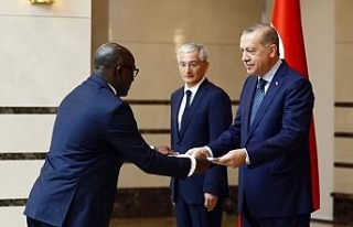 Erdoğan Gabon Büyükelçisini kabul etti