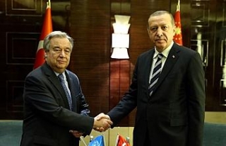 Erdoğan-Guterres görüşmesi başladı