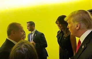 Erdoğan ve Trump ayaküstü görüştü