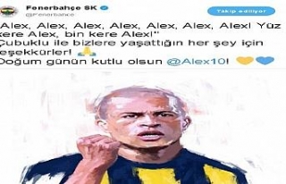 Fenerbahçe, Alex’in doğum gününü kutladı