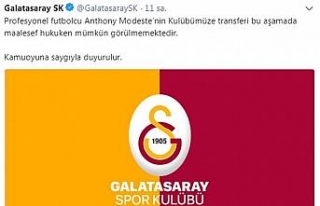 Galatasaray’dan Modeste açıklaması