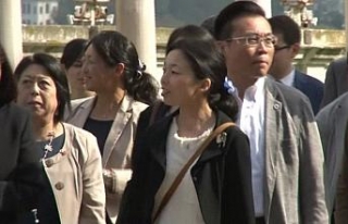 Japonya Prensesi Beylerbeyi Sarayı gezdi
