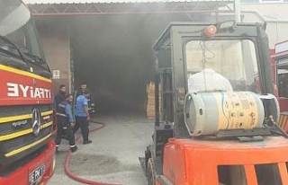 Mobilya fabrikasında yangın