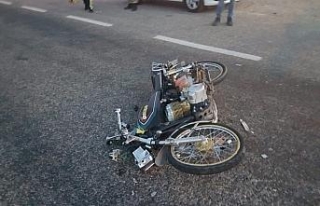 Motosikletli gencin öldüğü kaza güvenlik kamerasında