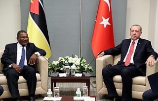 Mozambik Devlet Baskanı Nyusi ile görüştü