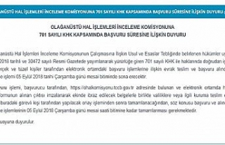OHAL Komisyonuna başvurular bugün sona eriyor