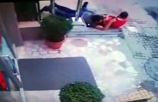 Polisle astsubay arasındaki silahlı kavga kamerada