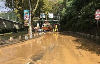 Sarıyer Çayırbaşı tüneli aşırı yağış nedeniyle...