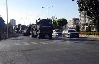 Suriye sınırına askeri sevkıyat devam ediyor