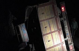 Tarım işçilerini taşıyan kamyon devrildi: 17...