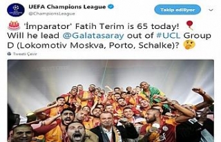 UEFA Fatih Terim’in doğum gününü unutmadı