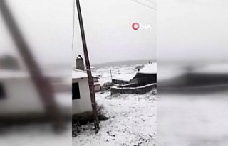 Ankara’nın yüksek kesimlerine kar yağdı