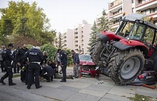 Ankara’yı birbirine katan traktör sürücüsü...