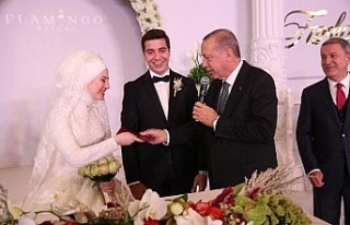 Cumhurbaşkanı Erdoğan nikah şahidi oldu