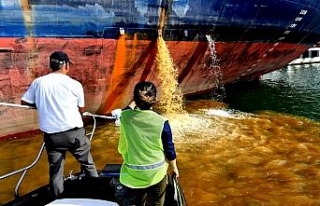 Denizi kirleten 152 gemiye 7 milyon lira ceza kesildi