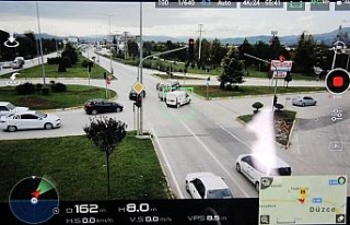 Drone gören teyzeden güldüren tepki
