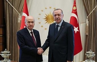 Erdoğan-Bahçeli görüşmesi başladı