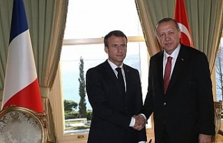 Erdoğan, Macron ile biraraya geldi