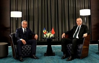 Erdoğan Moldova Demokrat Parti Genel Başkanı ile...
