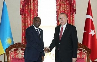 Erdoğan Ruanda Başbakanı Ngirente ile bir araya...