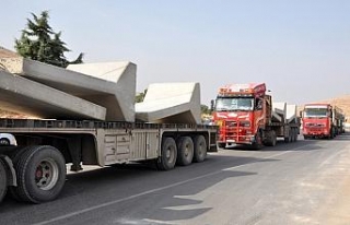 İdlib’e beton blok sevkıyatı devam ediyor