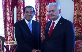 Yıldırım, Kamboçya Başbakanını kabul etti
