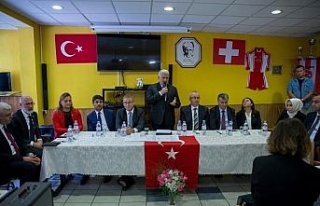 Yıldırım Lozan Türk Birliği üyeleriyle buluştu