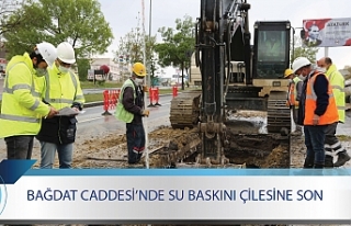 BAĞDAT CADDESİ’NDE SU BASKINI ÇİLESİNE SON