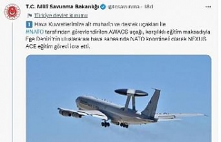 MSB: Ege'de eğitim görevi, Yunan uçaklarıyla engellenmeye...