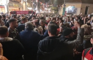 Taksim'de Faslıların yarı final sevinci