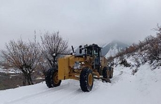 Elazığ'da kardan kapanan 115 köy yolu açıldı